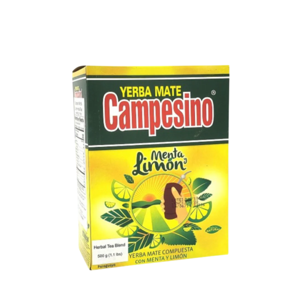 CampesinoMentayLimon-Photoroom Yerba Mate Campesino Menta y Limón 500g